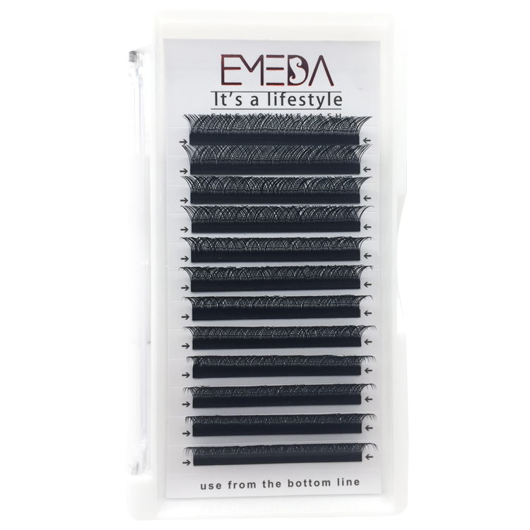 Fashion 0.07mm Thickness YY Volume Eyelash Extensions with Private Label YY60